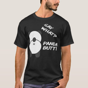 Camiseta Diga o Bumbum do WhatPanda! Urso Panda Engraçado P
