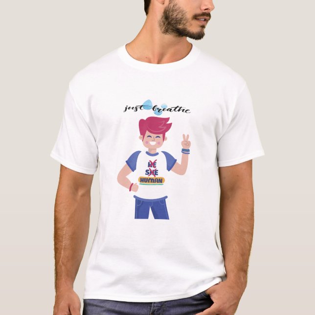 Camiseta Diga o nome do Design gráfico masculino (Frente)
