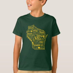 Camiseta Diga o queijo!  Wisconsin caçoa o T