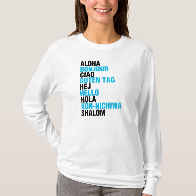 Camiseta Diga olá! (Frente)