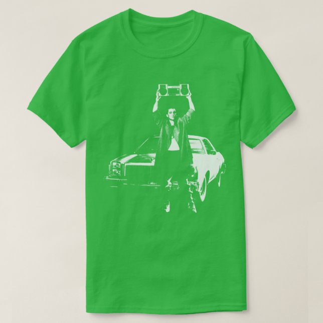 Camiseta Diga Qualquer Coisa O Estêncil Branco (Frente do Design)