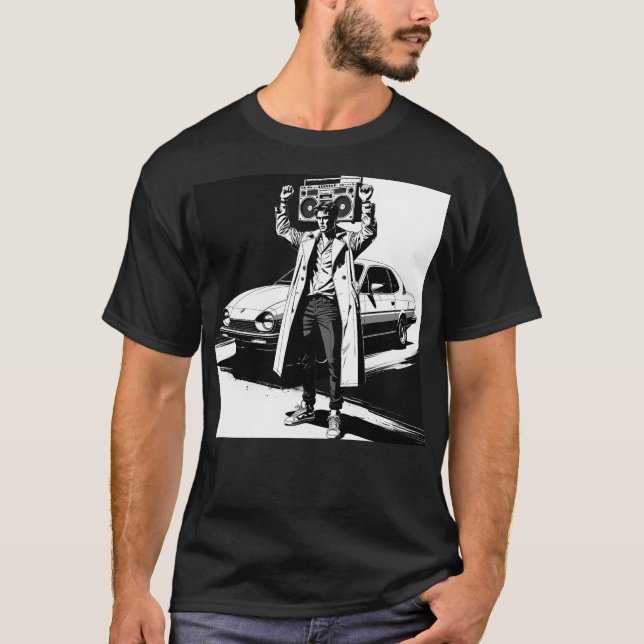 Camiseta Diga Qualquer Coisa - O Estêncil Branco (Frente)