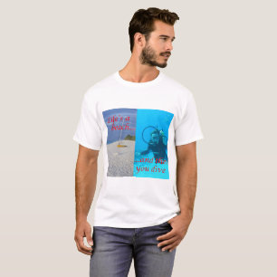 Camiseta Diga quanto você ama mergulhar!