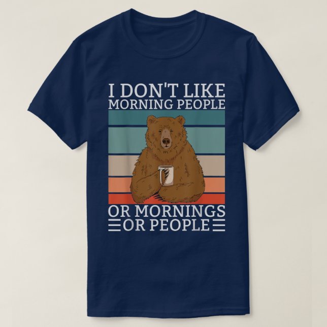 Camiseta Diga que eu não gosto de café do Urso do Urso das  (Frente do Design)
