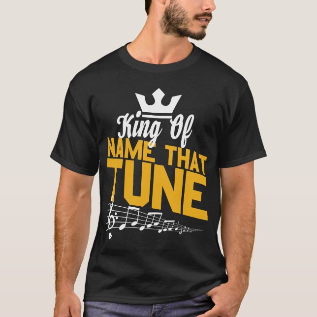 Camiseta Diga Que Tune Trivia Night Engraçado King (Frente)