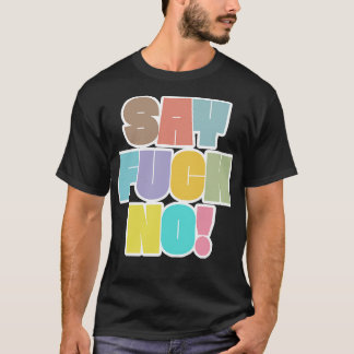 Camiseta Diga Sem Design Tipográfico