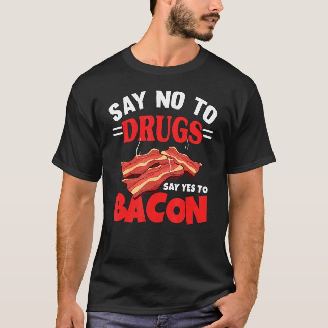 Camiseta Diga Sim A Bacon Barbecue Griling Pork Bacon (Frente)