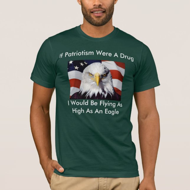 Camiseta Diga sobre seu patriotismo (Frente)