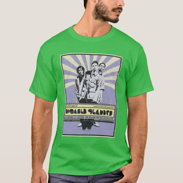 Camiseta Digable Planets Me Chama vintage (Frente)