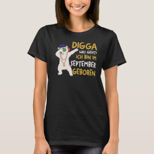 Camiseta Digga Eisbär Geburtstag setembro