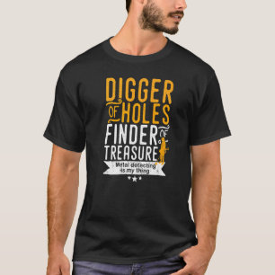 Camiseta Digger Detector De Metais De Furos Localizador De