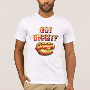 Camiseta Diggidade instantânea   Retro Hot dog