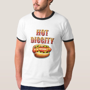 Camiseta Diggidade instantânea   Retro Hot dog