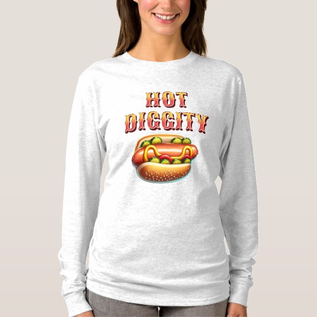 Camiseta Diggidade instantânea | Retro Hot dog (Frente)