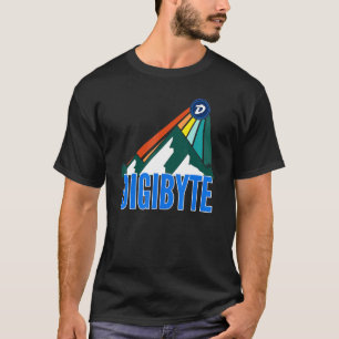 Camiseta Digibyte Dgb Crypto Mountain Sun Rays Cryptocurrin