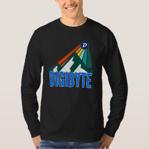 Camiseta Digibyte Dgb Crypto Mountain Sun Rays Cryptocurrin