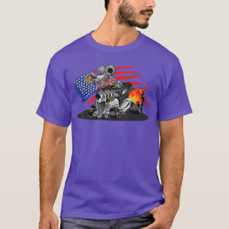 Camiseta DigiRods Rat Rod Racer Americano Hot Rod Ca Flamej