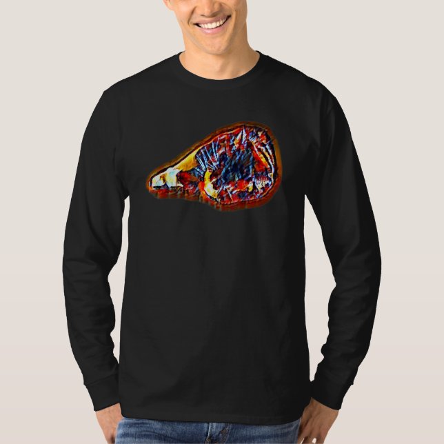 Camiseta Digital Abstract Painting Of A Cat 6 (Frente)