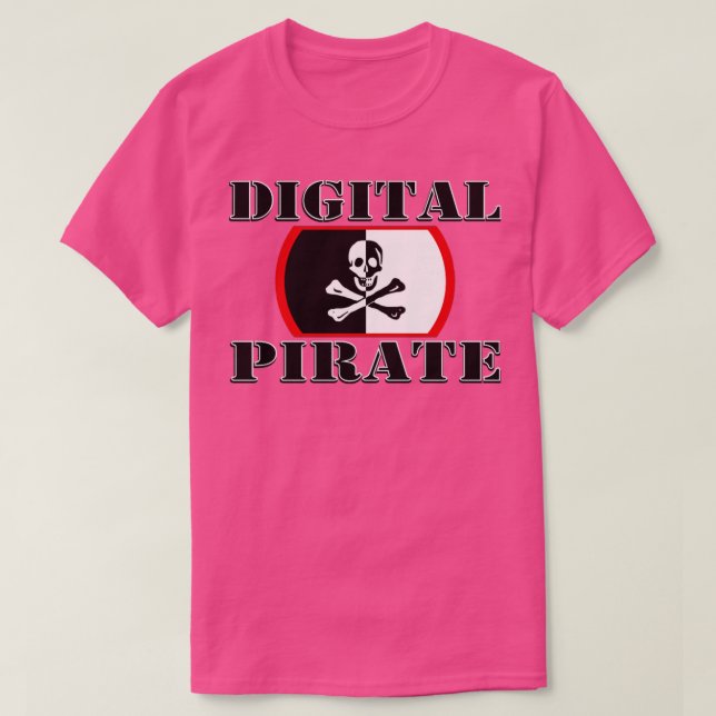 Camiseta Digital Pirate Programmer Coding Digital Marketete (Frente do Design)