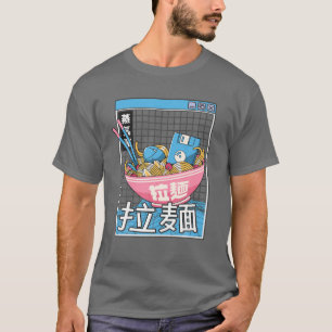 Camiseta Digital Ramen Bowl Japão Estilo Pastel Otaku Anime