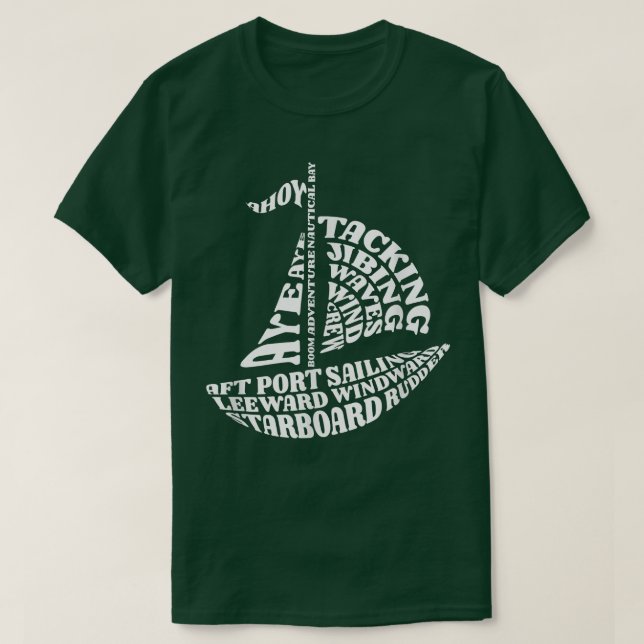 Camiseta Digitalização à vela de texto (Frente do Design)