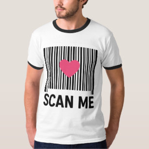 Camiseta Digitalize-me - Código de Barras Criativo com Desi
