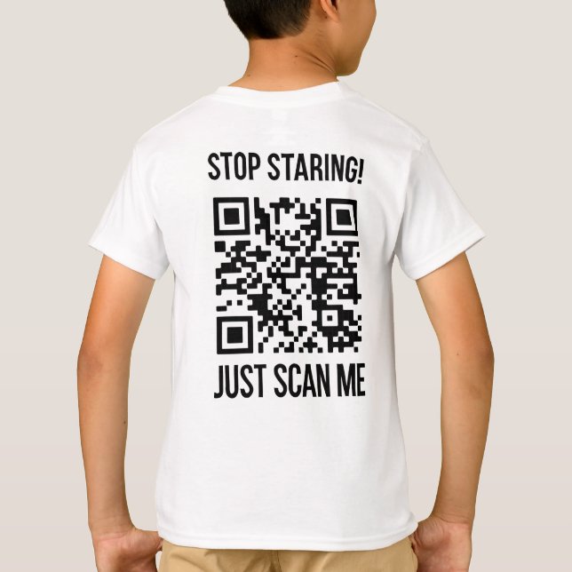 Camiseta Digitalize-me o código QR: Crie o seu futuro (Verso)