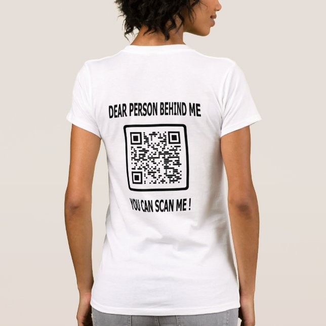 Camiseta Digitalize-me o código QR para a cotação do Inspir (Verso)
