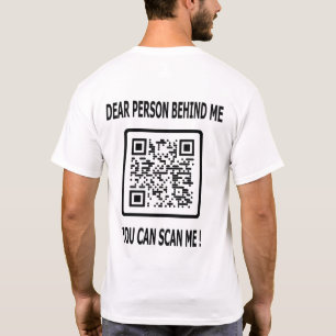 Camiseta Digitalize-me o código QR para a cotação do Inspir