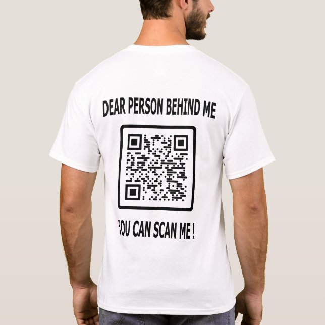 Camiseta Digitalize-me o código QR para a cotação do Inspir (Verso)