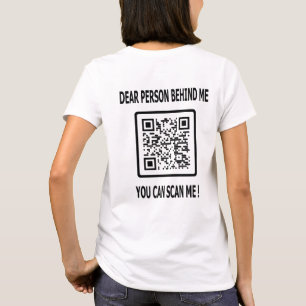 Camiseta Digitalize-me o código QR para a cotação do Inspir