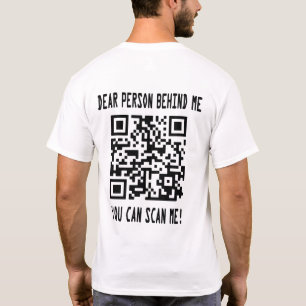 Camiseta Digitalize-me o código QR para um impulso motivaci