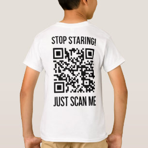 Camiseta Digitalize-me o código QR para um impulso motivaci