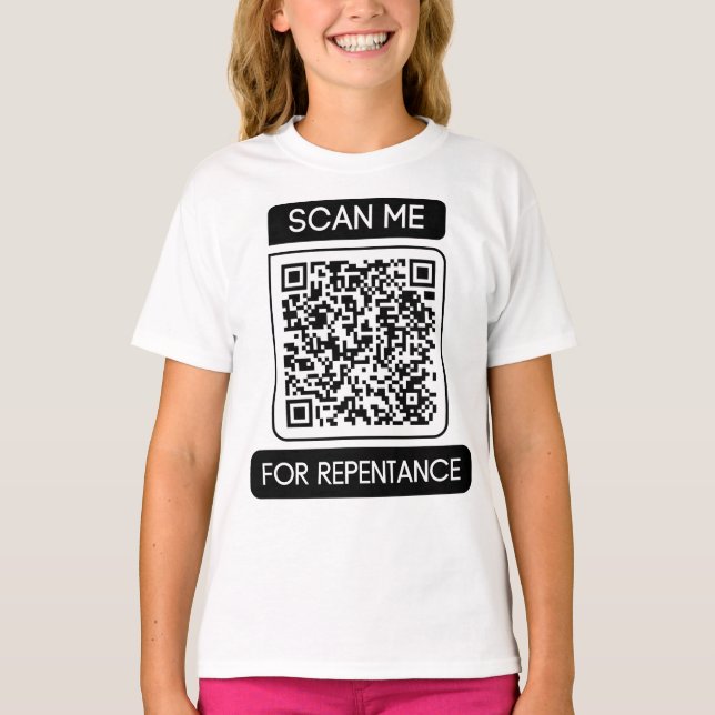 Camiseta Digitalize-me para obter informações sobre a Rapar (Frente)