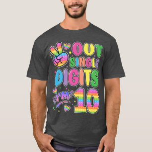Camiseta Dígitos De Solteiro Do Peace Out Im 10 Tshirt Pop