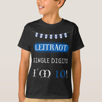 Camiseta Dígitos de Solteiro Leitraot Eu tenho 10