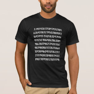Camiseta Dígitos do Design de Números Matemáticos do Pi 3.1