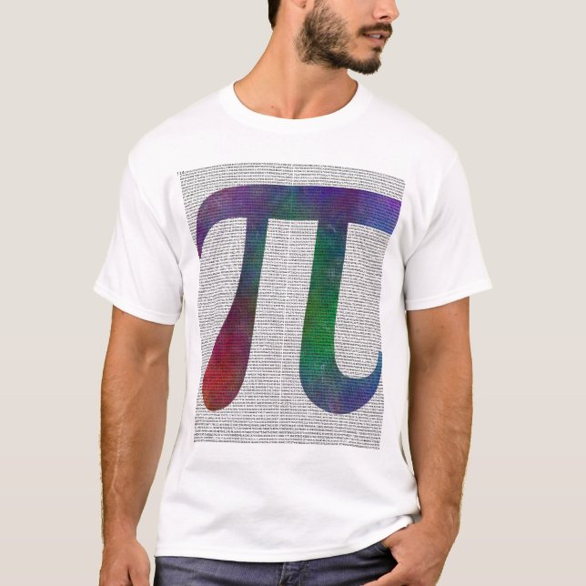 Camiseta Dígitos do símbolo 14400 do Pi (Frente)
