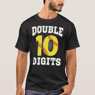 Camiseta Dígitos duplos Decorações de Aniversário Boy 10 So