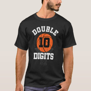 Camiseta Dígitos duplos Decorações de aniversário Menino 10