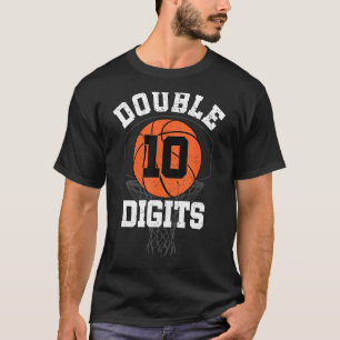 Camiseta Dígitos duplos Decorações de aniversário Menino 10