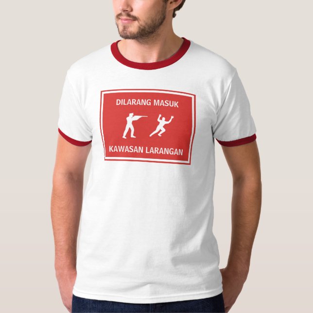 CAMISETA DILARANG MASUK, KAWASAN LARANGAN (Frente)