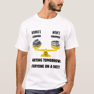 Camiseta Dilema Familiar Personalizado: Equilíbrio entre La