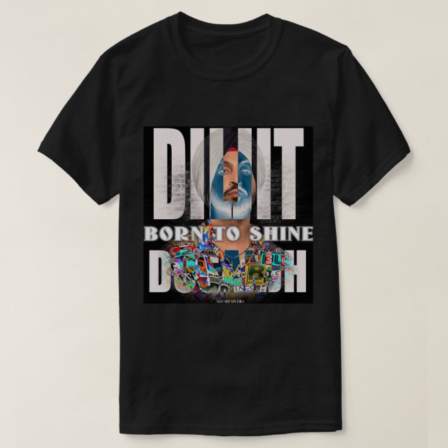 Camiseta Diljit Dosanjh (Frente do Design)