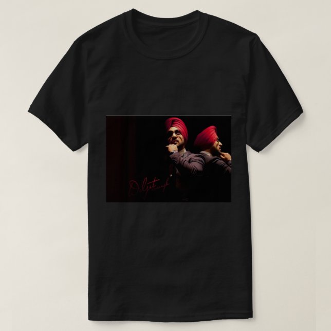 Camiseta Diljit Dosanjh Diljit Dosanjh Diljit Dosanjh Dilji (Frente do Design)