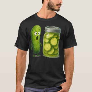 Camiseta Dill Surpreso E Ilustração De Comida Caprichosa E
