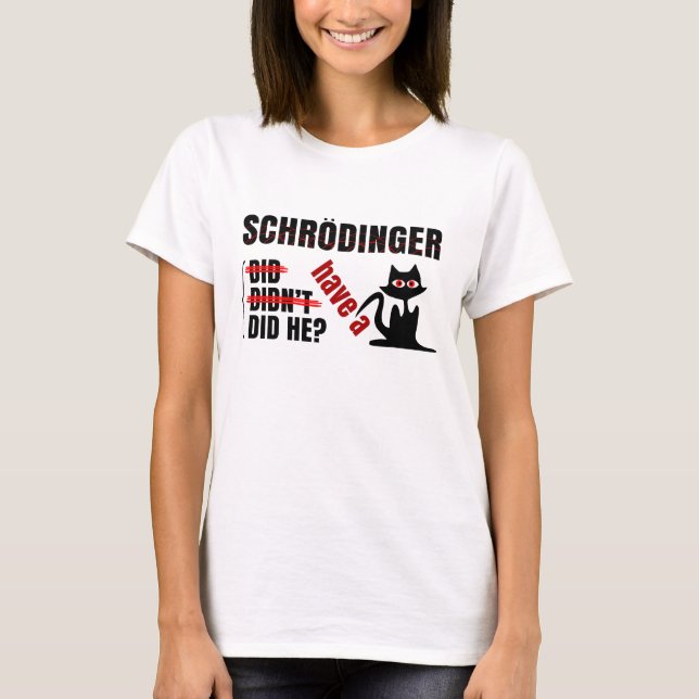 Camiseta Dillema de Schrodinger (Frente)