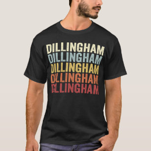 Camiseta Dillingham Alaska Dillingham AK Retro Texto Vintag
