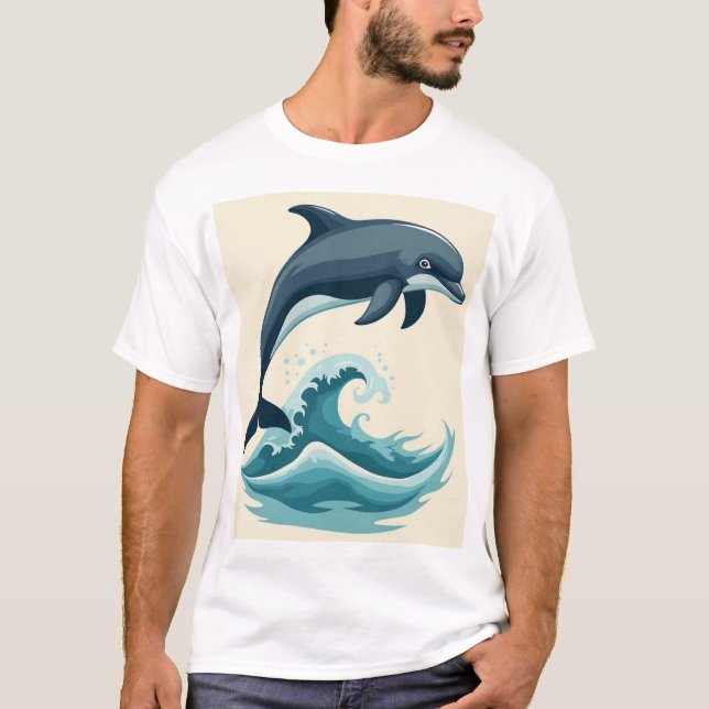 Camiseta Dilphin T shirt design (Frente)