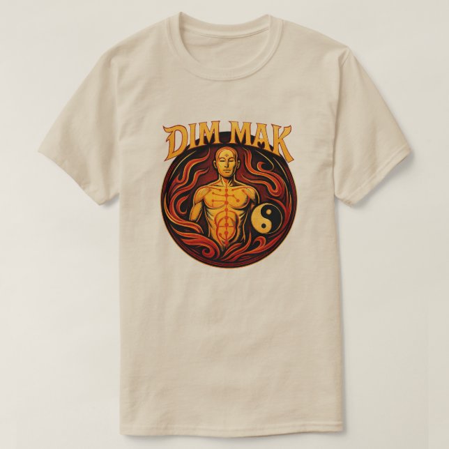 Camiseta Dim Mak - O Toque de Morte - T-Shirt Mens/Mulheres (Frente do Design)